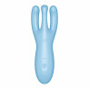 Satisfyer Stimulateur de clitoris connecté Threesome 4 14cm Tiurquoise